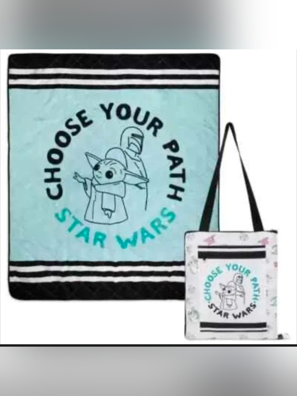 Star Wars Reversible Picnic Blanket Tote NWT